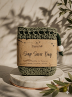 Child Safe Cotton-Bamboo Soap Saver Bag